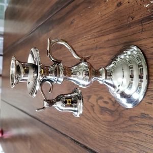 Silver Plated Candle Stick Holder